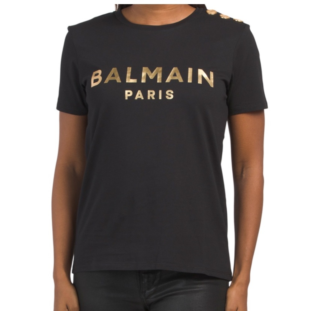 BALMAIN
Made In Portugal Short Sleeve Logo Tee